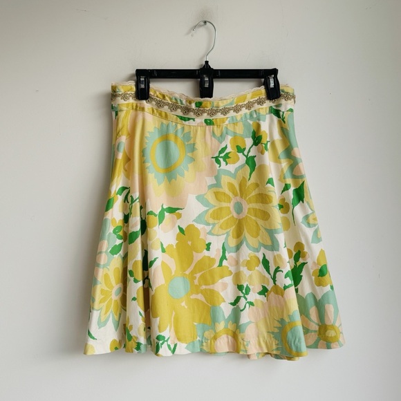 FLAIR Happy Floral A-Line Skirt Best Fit M/L - Picture 1 of 4